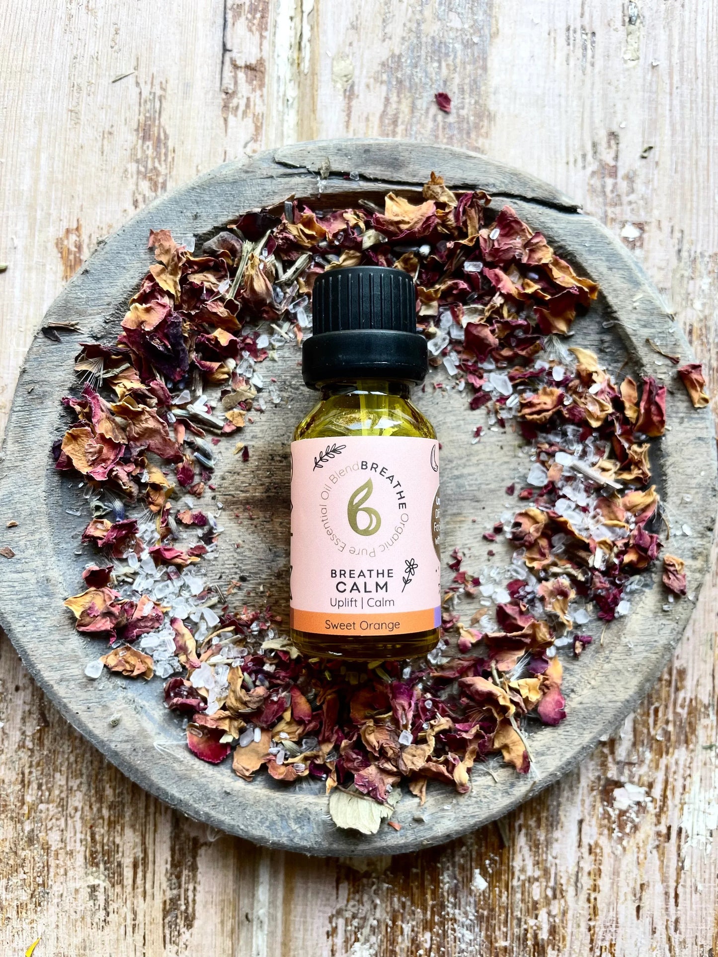 Breathe Calm – Stress Relief & Uplift Blend with Sweet Orange, Lavender & Frankincense