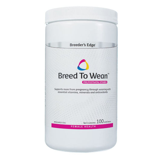 Breeder’s Edge Breed to Wean Prenatal & Postnatal Multivitamin for Dogs & Cats – 100ct