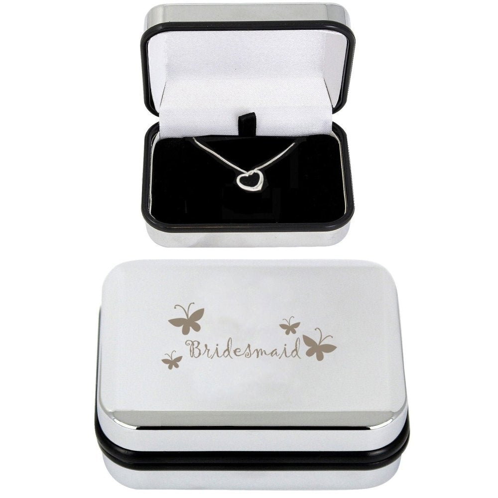 Bridesmaid Butterfly Necklace Box