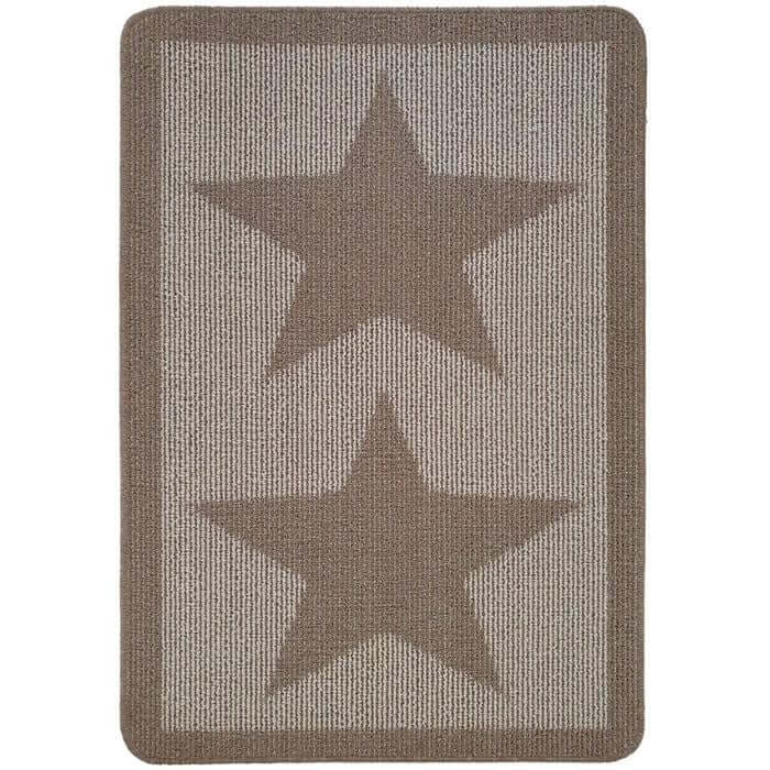 Washable Mat and Runner Star Design