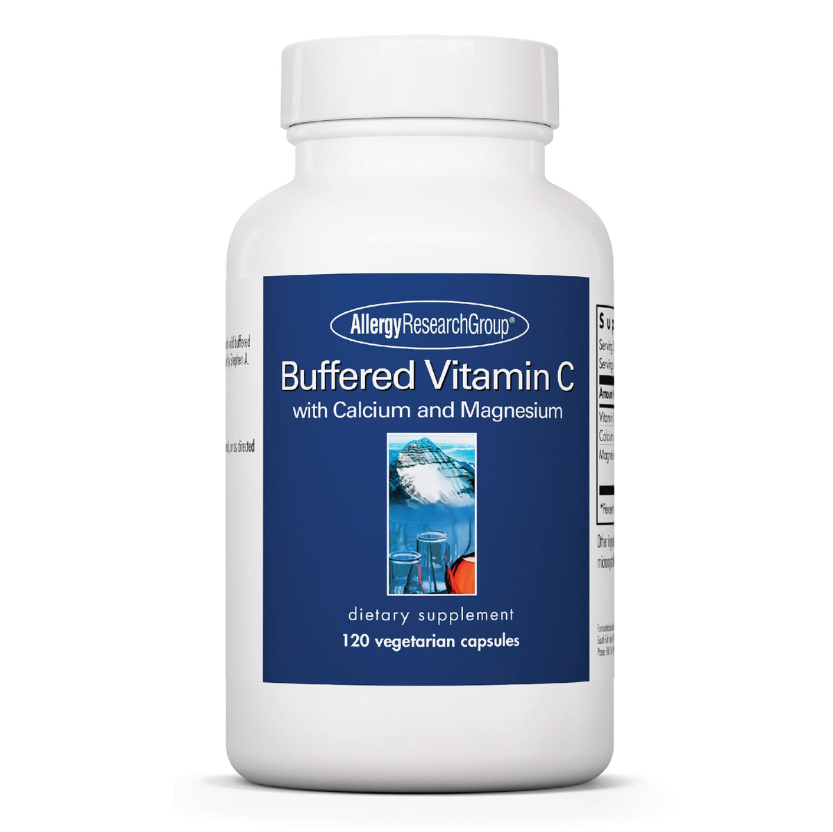 Allergy Research Group Buffered Vitamin C - 120 Capsules | Calcium Magnesium Complex | Immune Support
