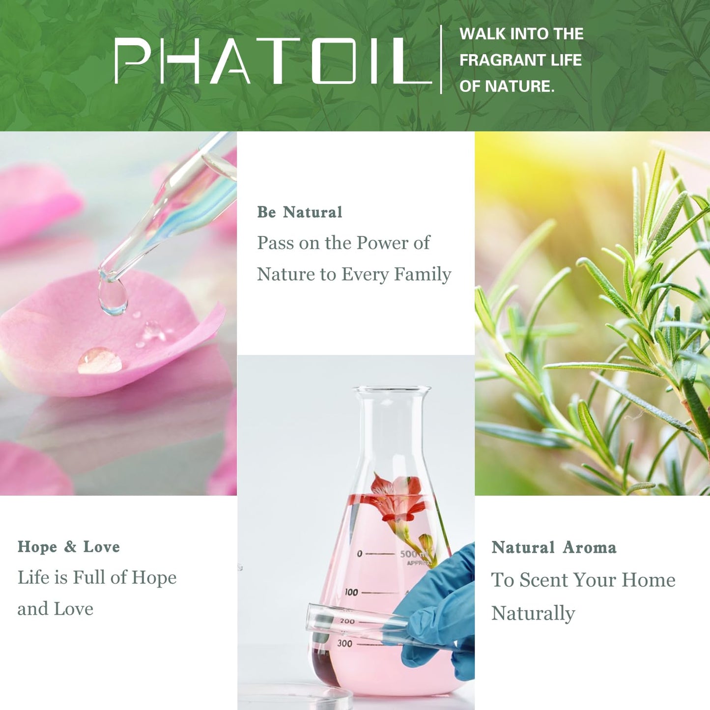 Rosemary Essential Oil 30ml | PHATOIL Premium Aromatherapy Oil for Diffusers, DIY Soap & Candles