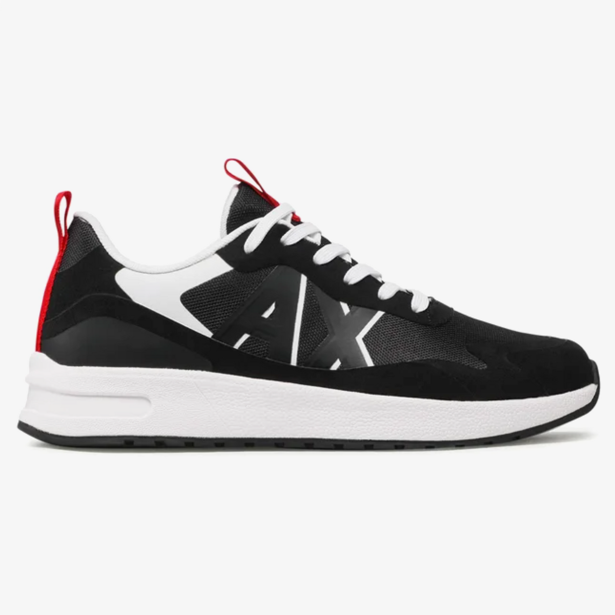 UK 12 Armani Exchange XUX114 XV514 Men’s Black Sneakers – EU 45