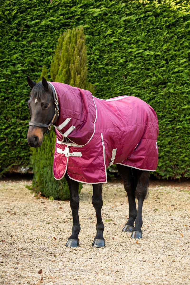 360g Stable Rug With Detachable Neck - Burgundy