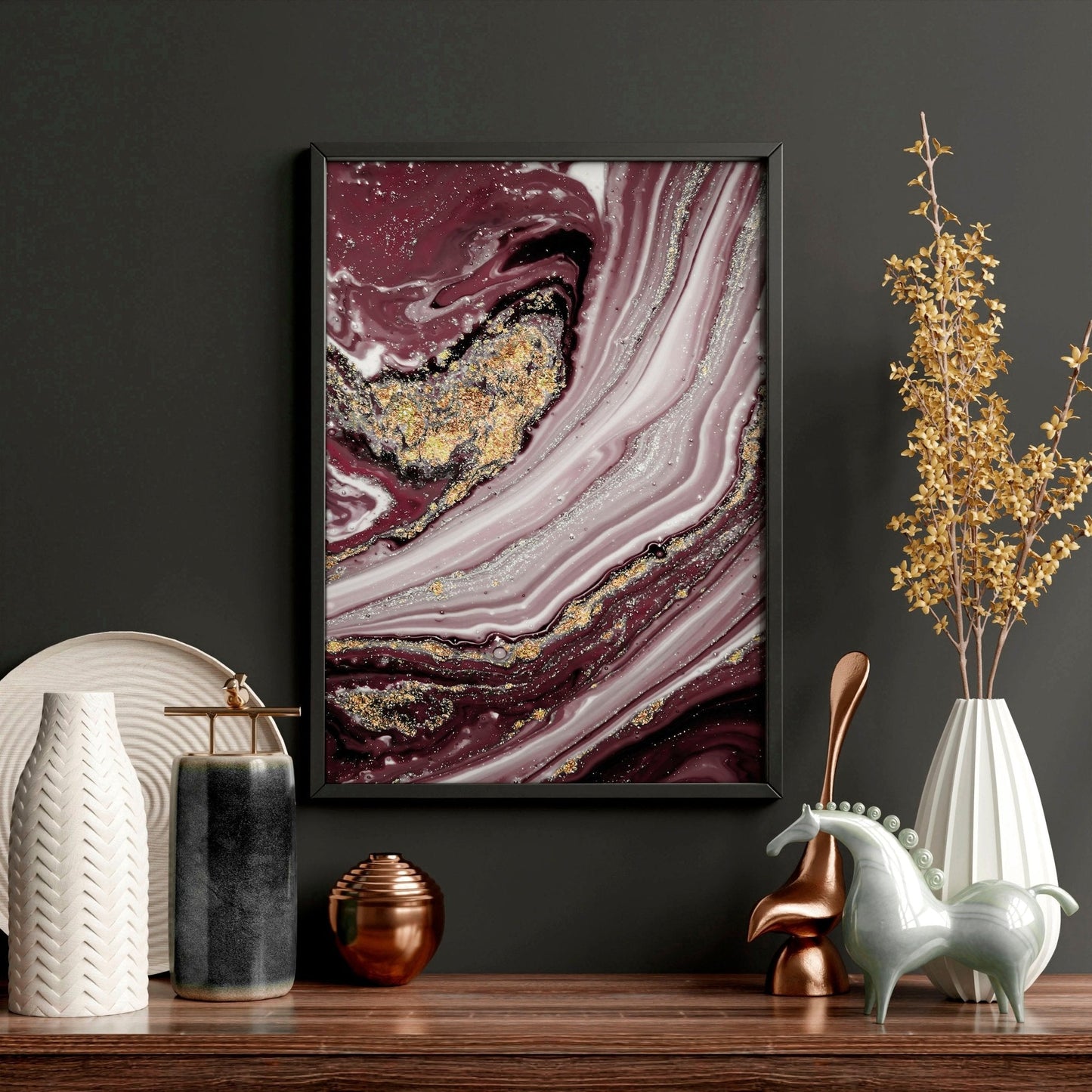 Wall art Marble inspired | set of 3 wall art prints