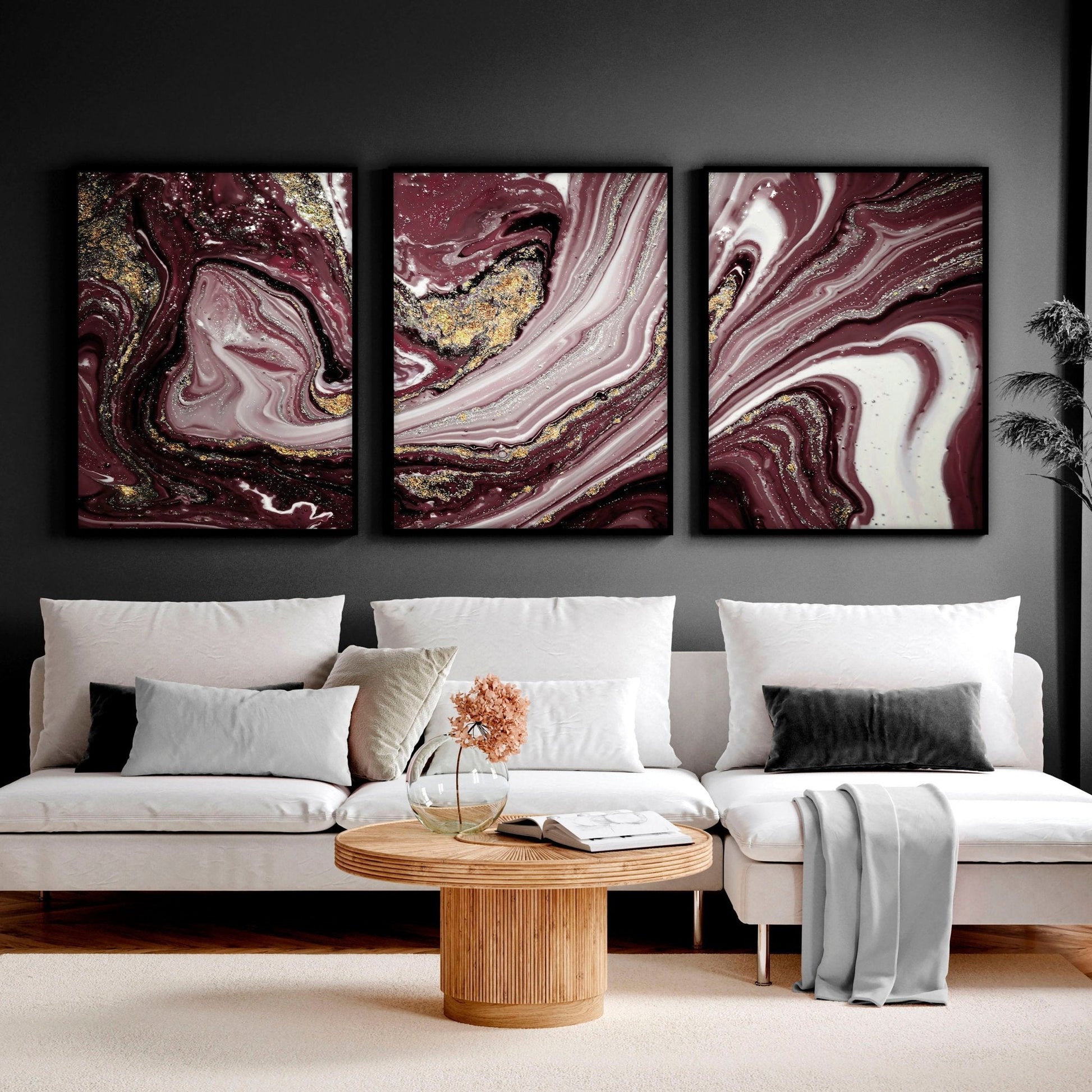Wall art Marble inspired | set of 3 wall art prints