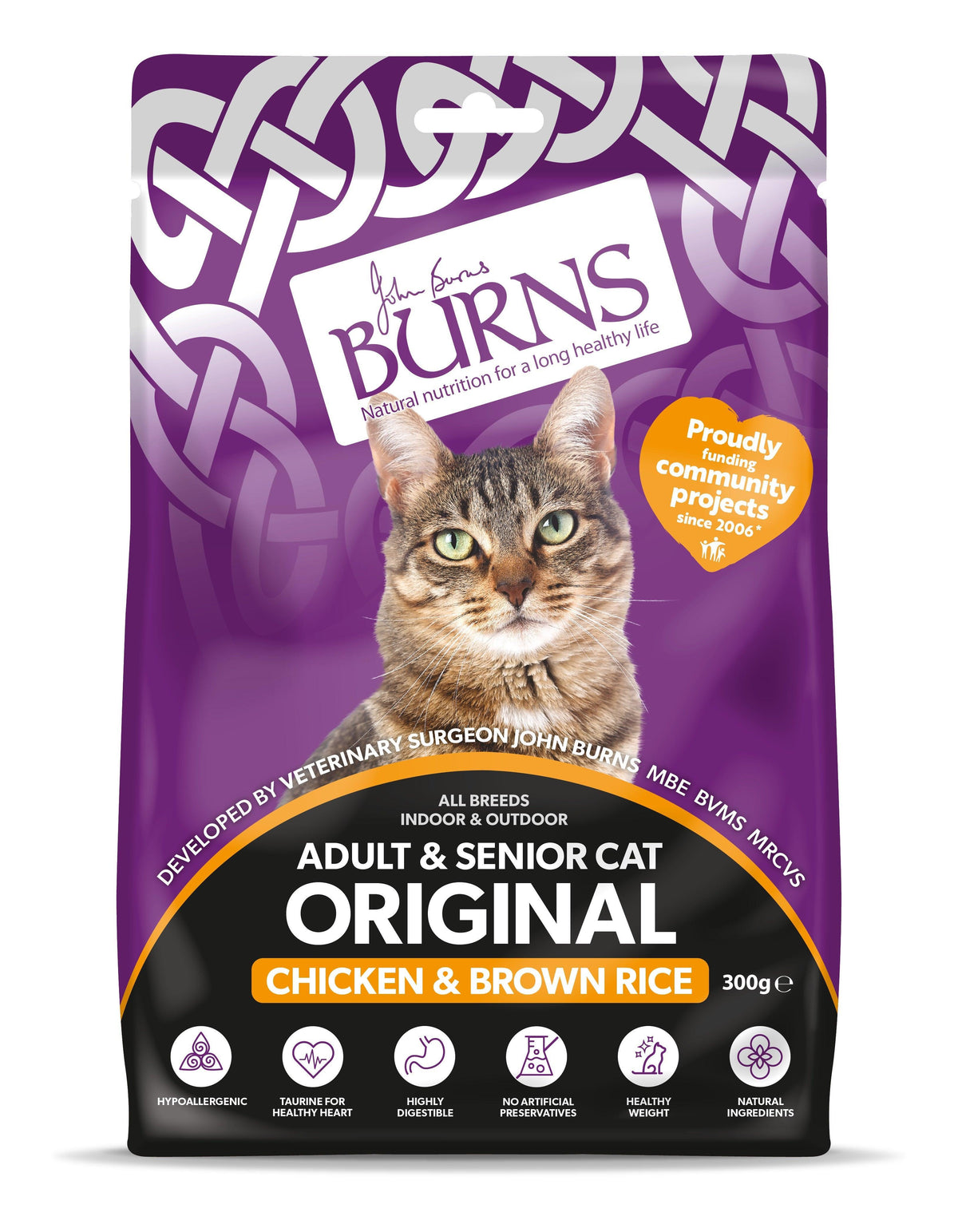 Burns Original Cat Chicken & Rice 300g