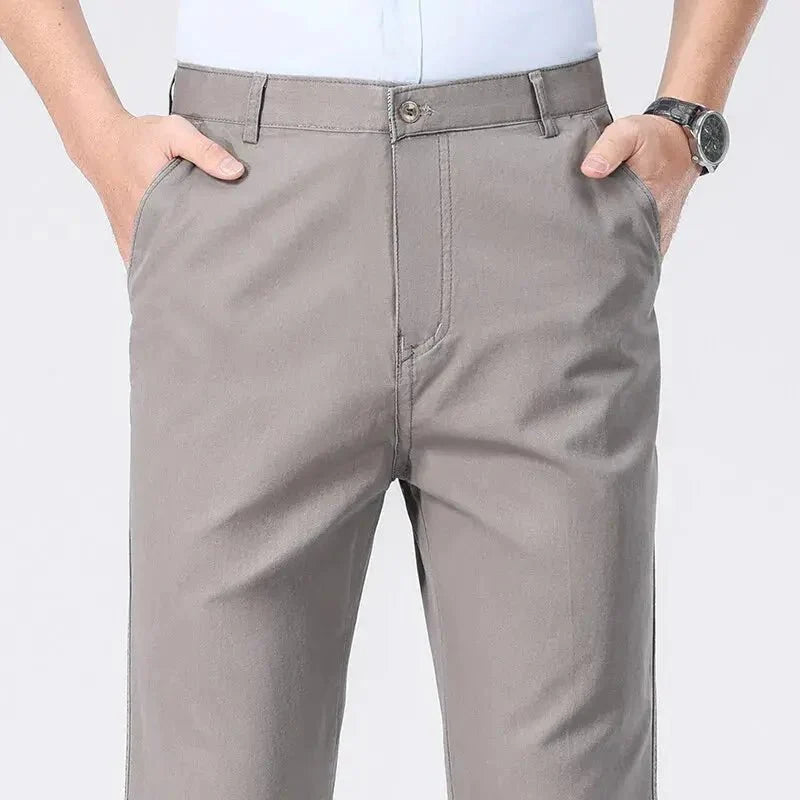 Business Casual Pants for Office (Black, Khaki, Grey, Navy, 29-40)