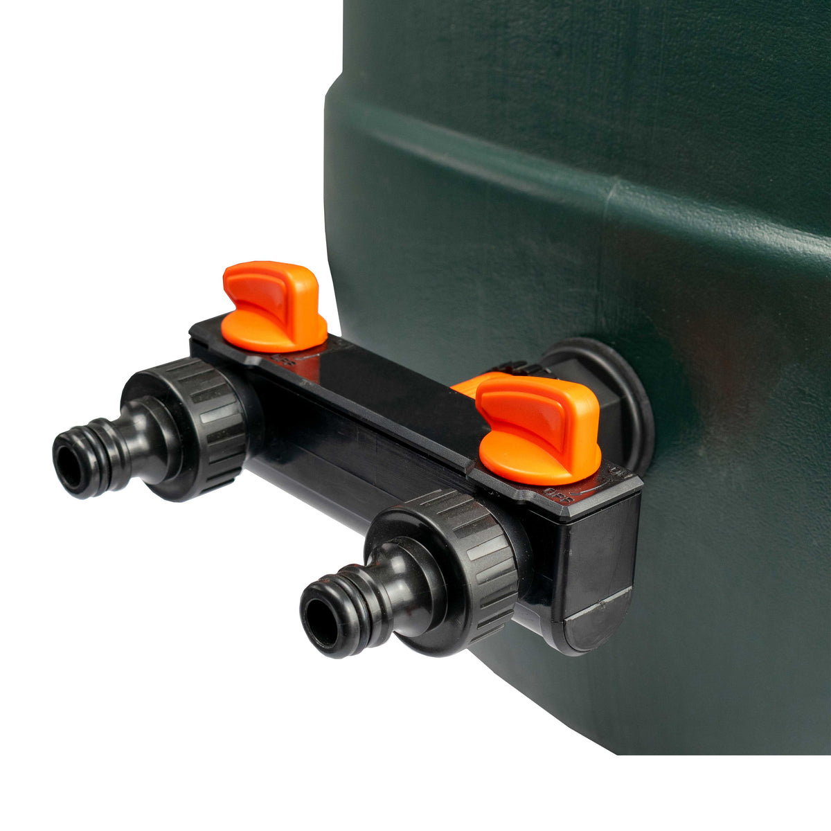 ¾” BSP Water Butt Fitting with 2-Way Quick Connect Valved Splitter