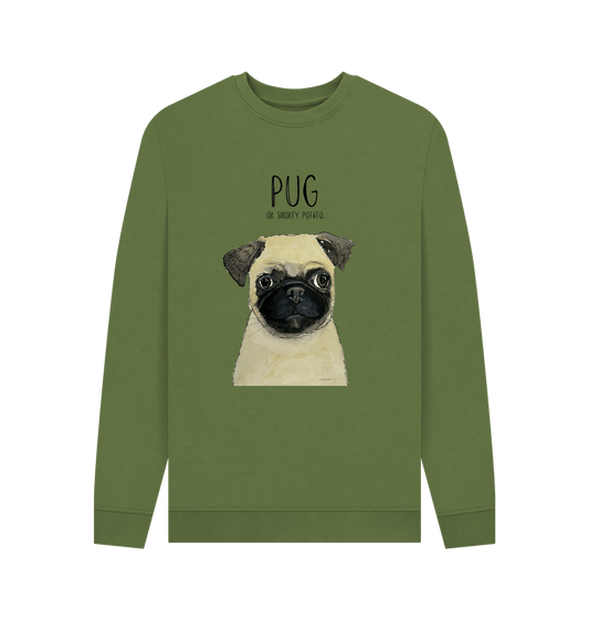Pug or Snorty Potato? Men's Crew Neck Sweatshirt for Pug Lovers