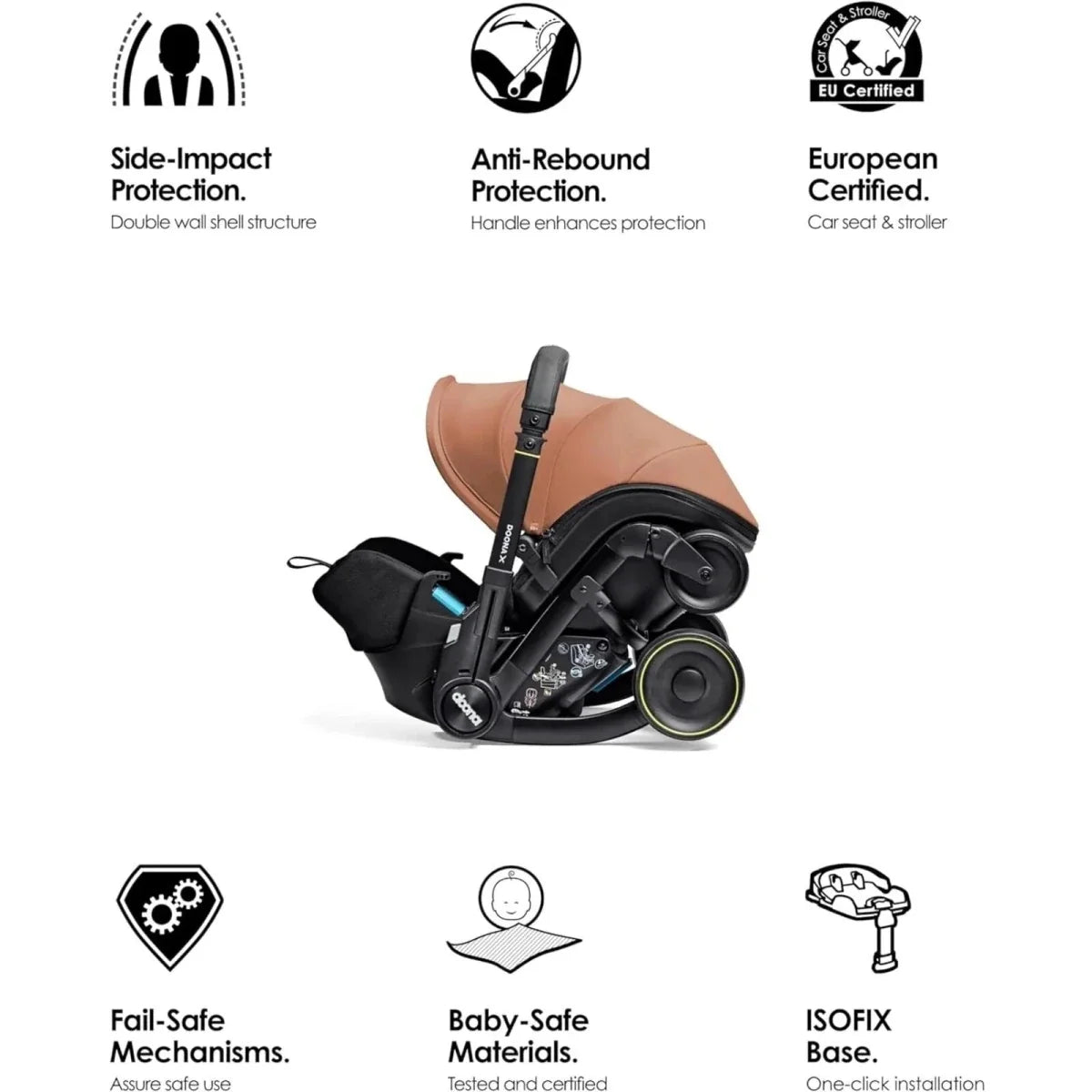Doona X Infant Car Seat & Stroller - Terracota