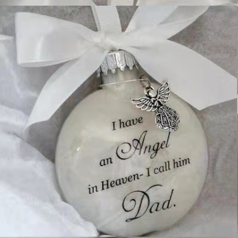 Angel In Heaven Badminton Plastic Ball Ornament Christmas Tree Pendant