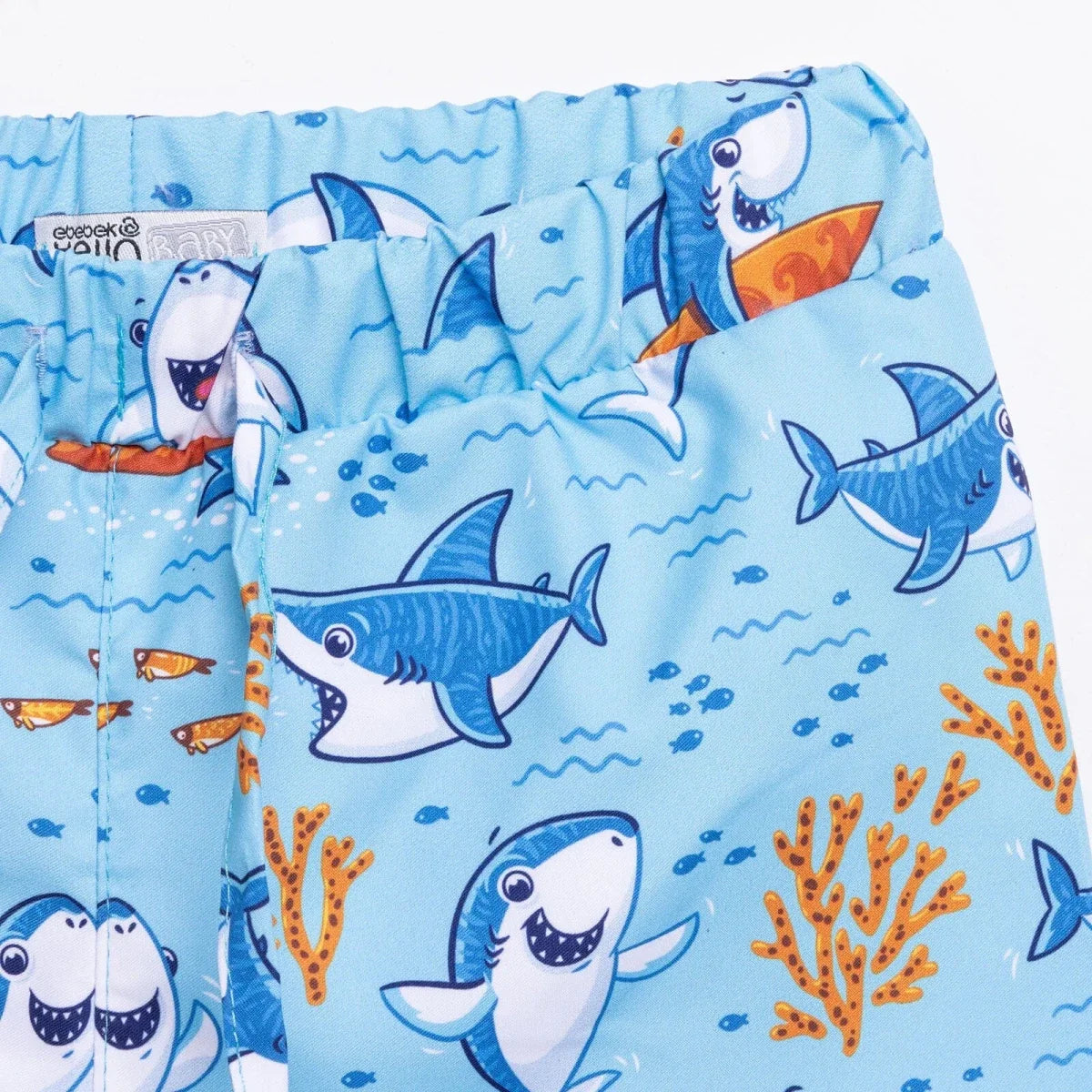 HelloBaby UV Protection Shark Print Baby Swim Shorts (2 Years to 5 Years)