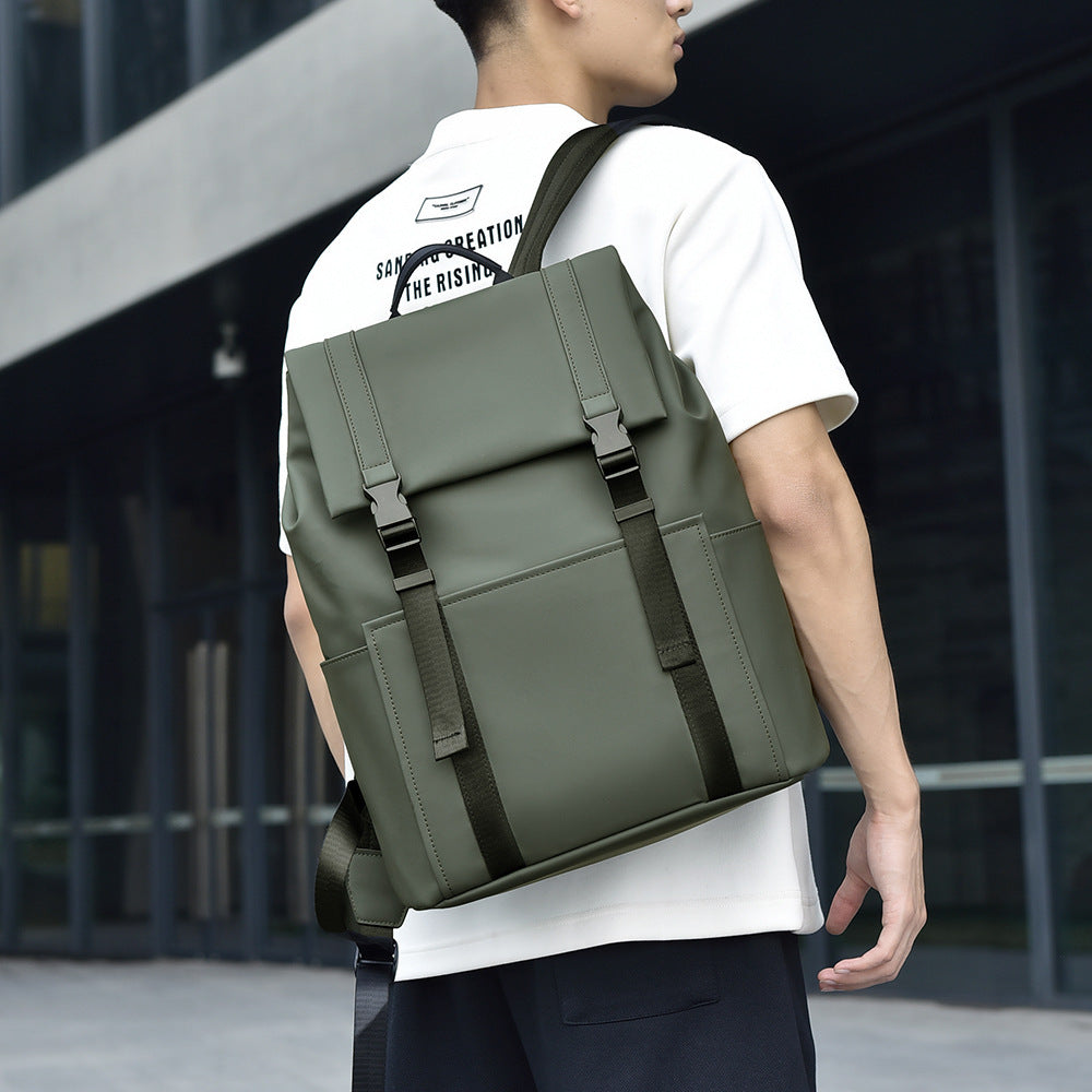 Men's Stylish Backpack With Side Pockets, Great For College And Outdoor Activities, Sturdy & Roomy