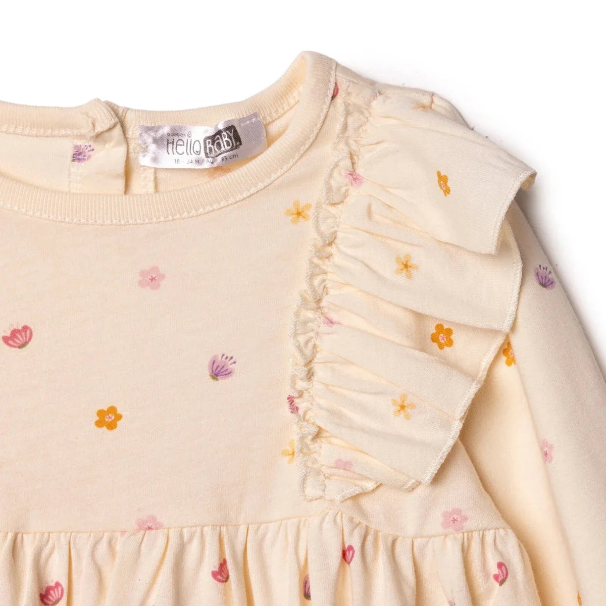 HelloBaby Long Sleeve Baby Dress (6-9 Months to 4-5 Years)