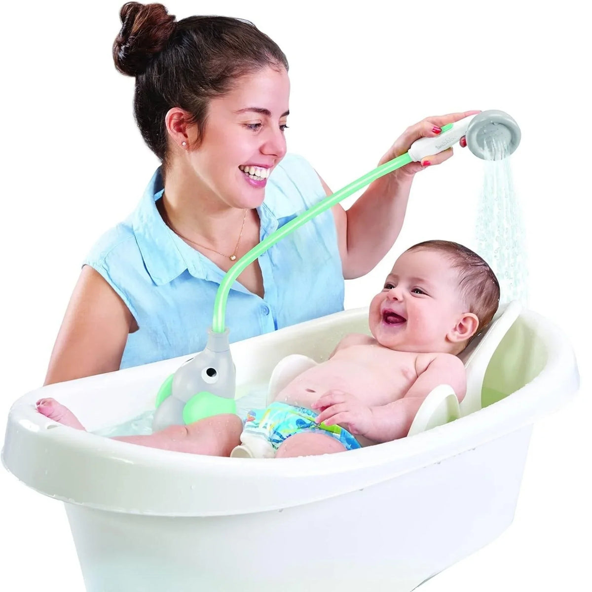 Yookidoo Baby Shower Bath Toy Elephant - Turquoise