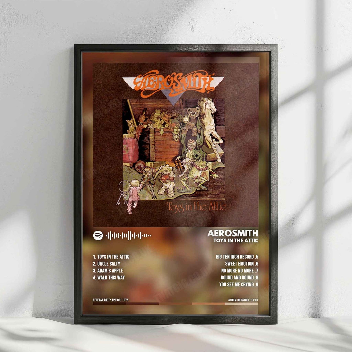Aerosmith "Toys in the Attic" Album Cover Poster - with Complete Tracklist