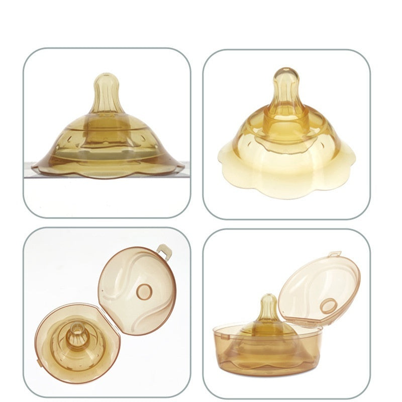 Zivvy Double-Layer Silicone Baby Nipple – Inner Feeding Correction Nipple in Box