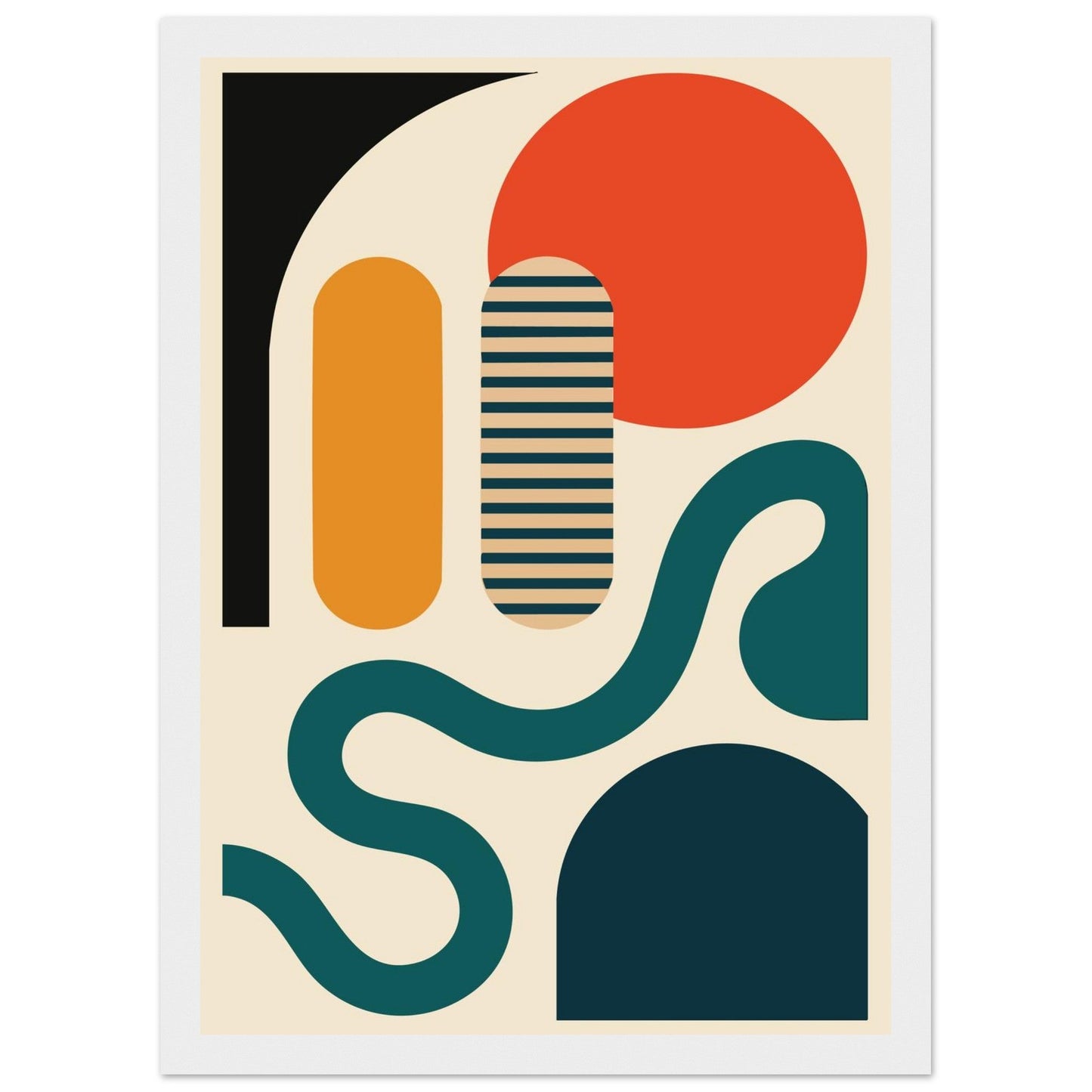 Abstract Bliss - Premium Matte Paper Wooden Framed Poster