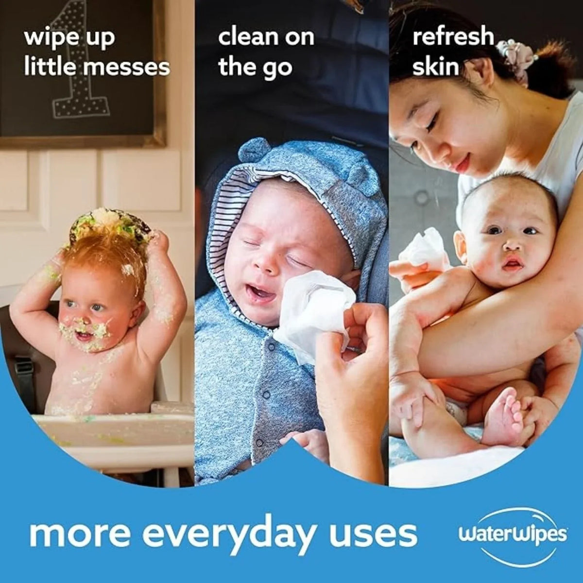 WaterWipes Sensitive Baby & Newborn Wipes 60 pcs