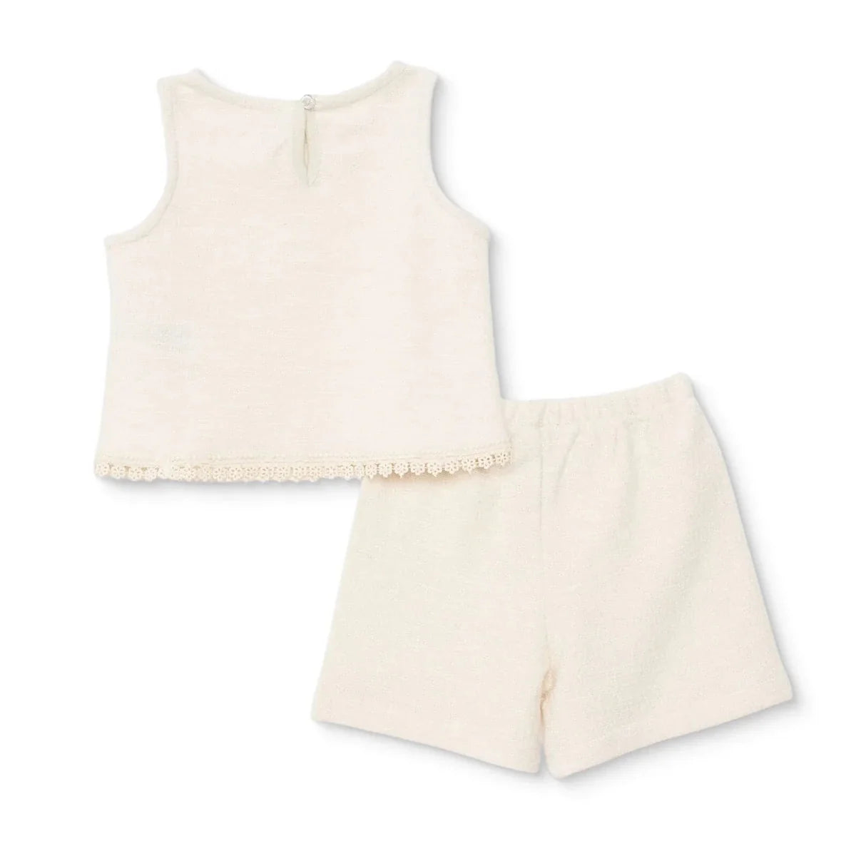 HelloBaby Sleeveless Jacquard Baby Top & Shorts Set (6-9 Months to 4-5 Years)