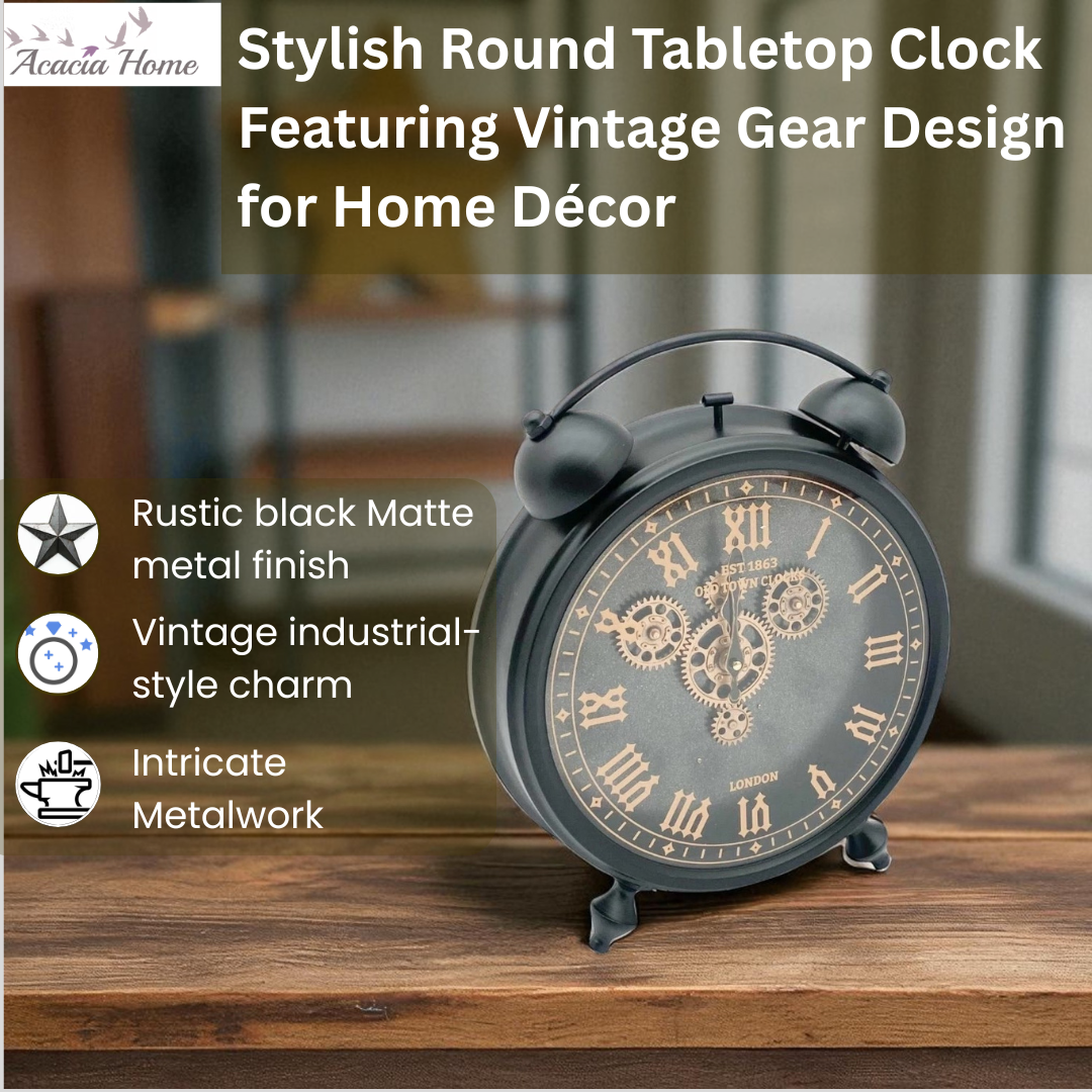 50CM GEAR TABLE CLOCK