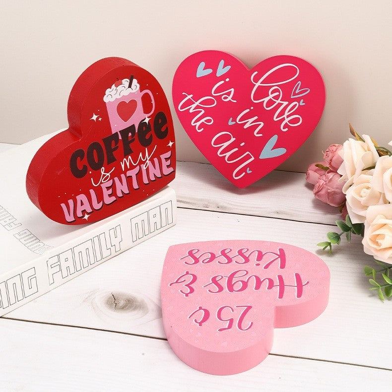 Valentine's Day Gift Love Confession Wooden Craftwork Ornaments