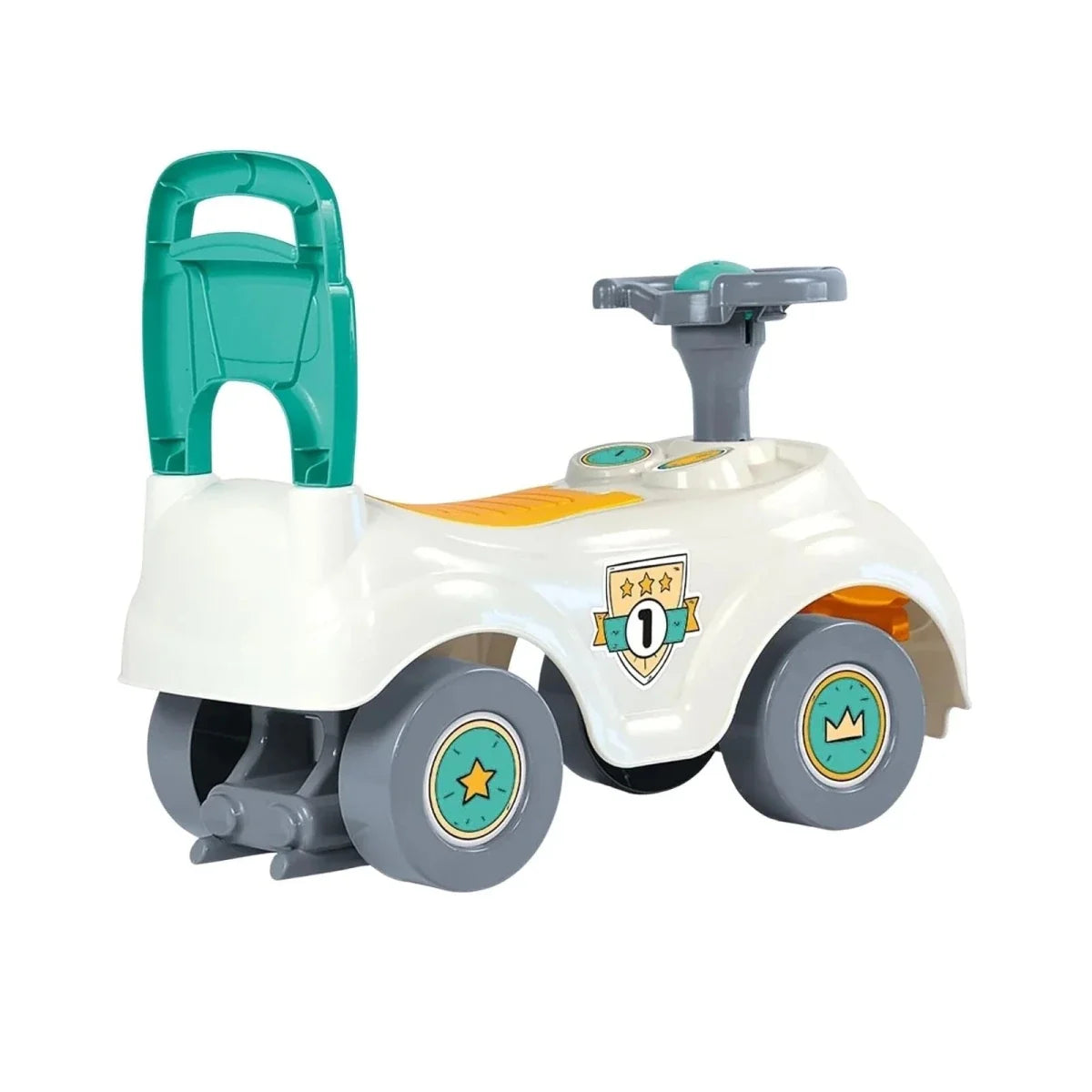 Dolu Sit N Ride-On - White