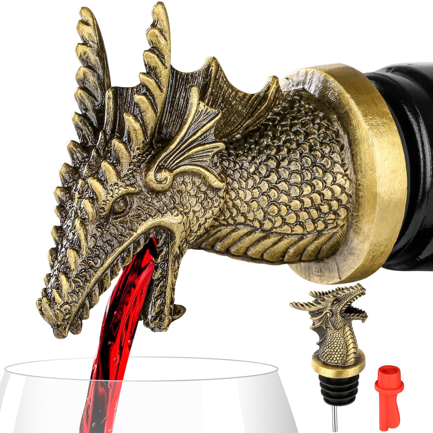 Dual Function Faucet Dispenser, Wine Stopper, Bottle Stopper, Interesting Faucet Dispenser For Cocktails And Whiskey Bottles, Kitchen Accessories