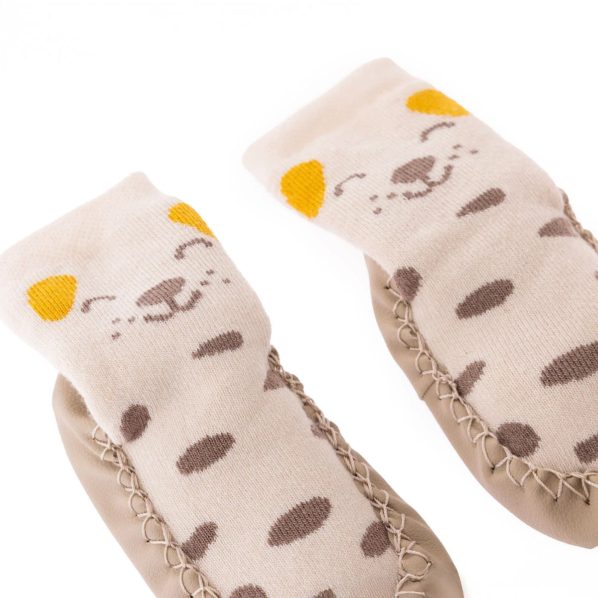 HelloBaby Spotty Dog Print Slipper Baby Socks