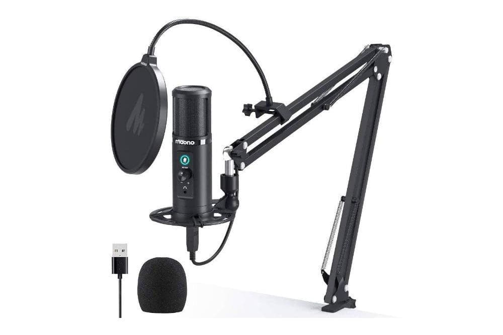 Maono USB Professional Cardioid Microphone with Boom Arm