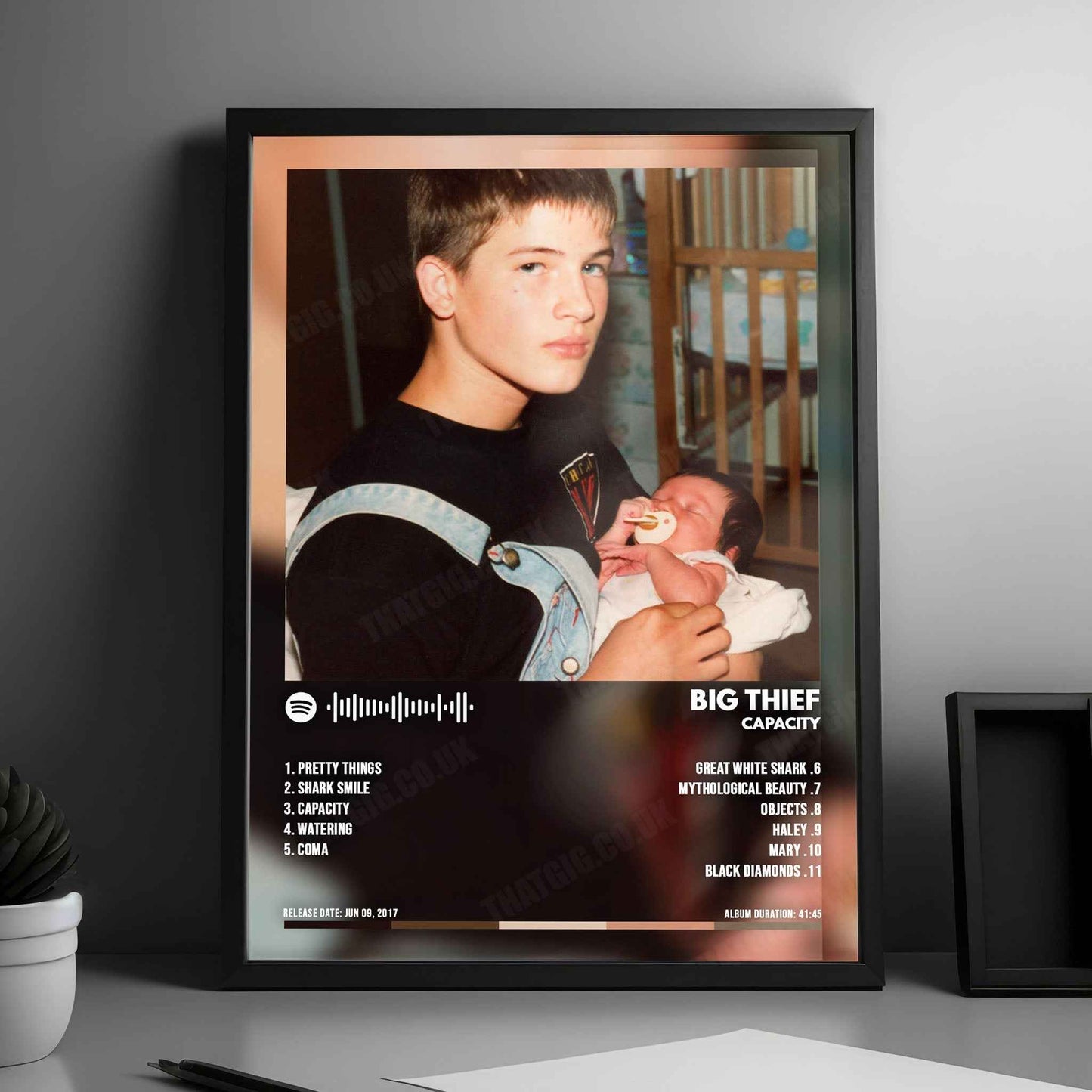 Big Thief "Capacity" Album Cover Poster - with Complete Tracklist