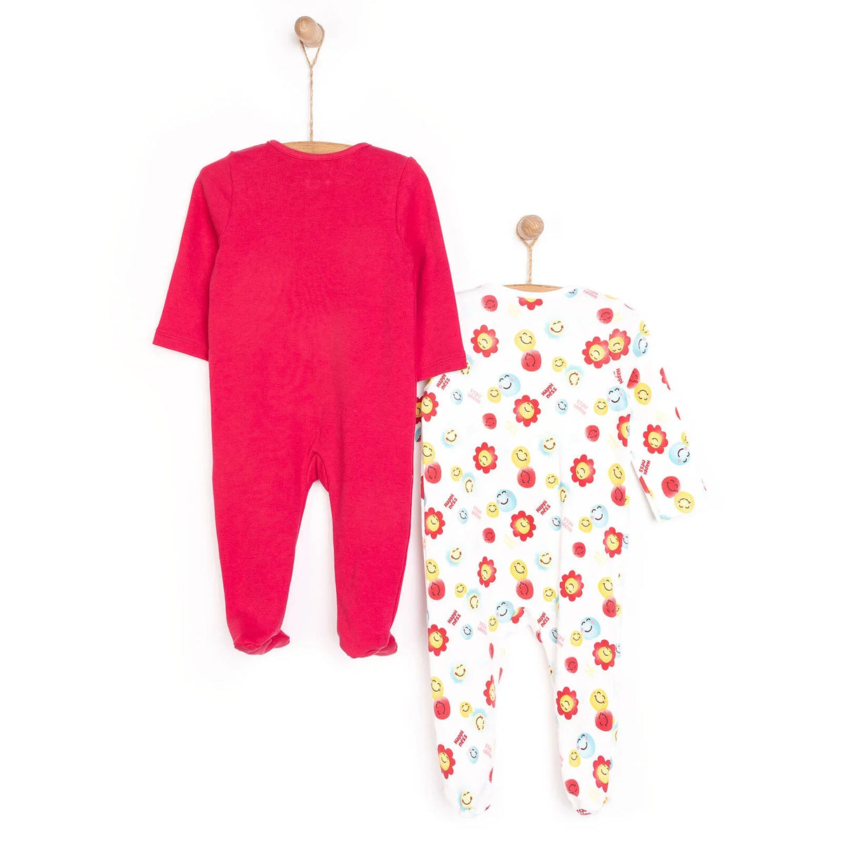 HelloBaby Smiley Print Baby Sleepsuit with Feet (Newborn to 9 Months)