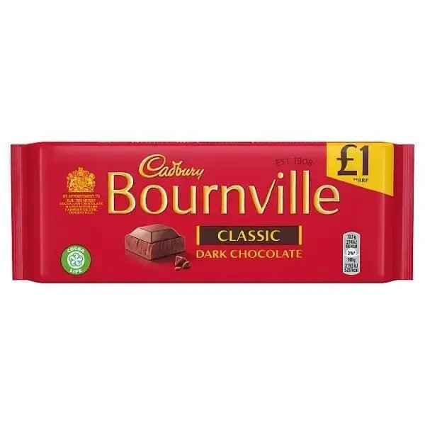 Cadbury Bournville Classic Dark Chocolate Bar 100g