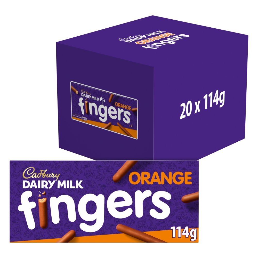 Cadbury Dairy Milk Orange Fingers 114g (Case of 20)