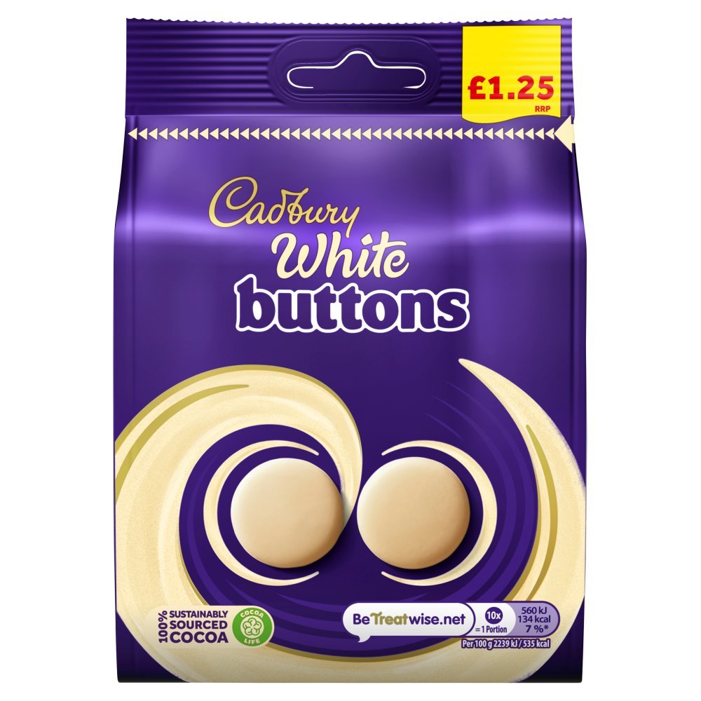 Cadbury White Chocolate Bag 85g (Case of 10)