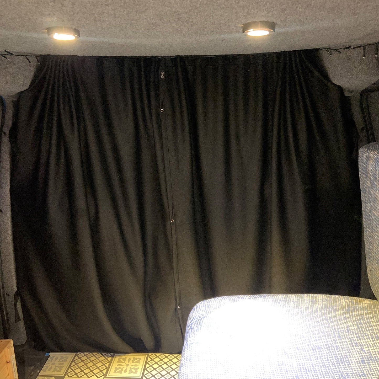 For VW Caddy Cab Divider Curtain Kit with Rail Premium Quality - Van-X