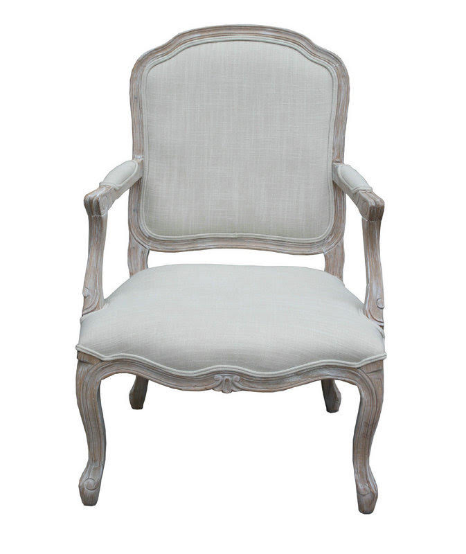 98CM LINEN FABRIC LOUIS CHAIR