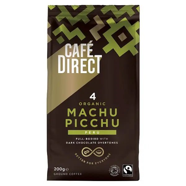 Cafédirect 4 Organic Machu Picchu Ground Coffee 200g (Case of 6)