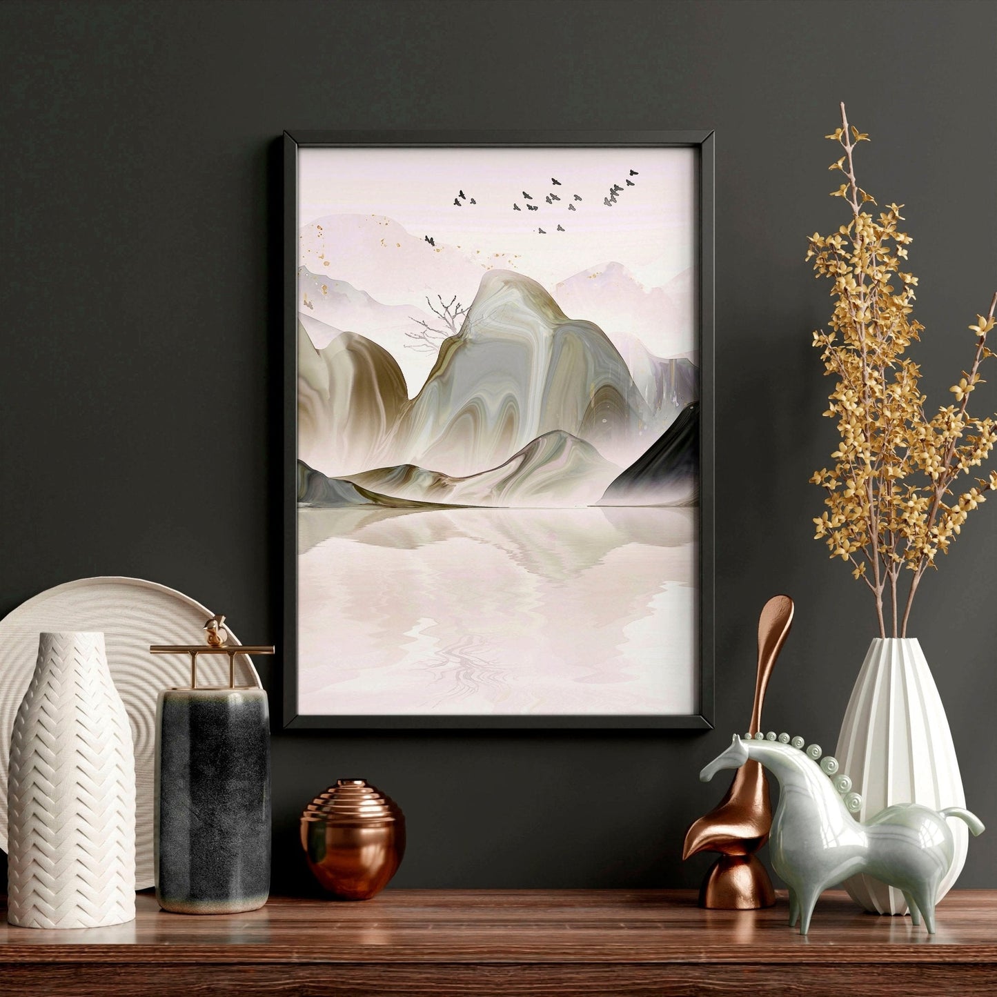 Art for the office wall | set of 3 framed wall art prints