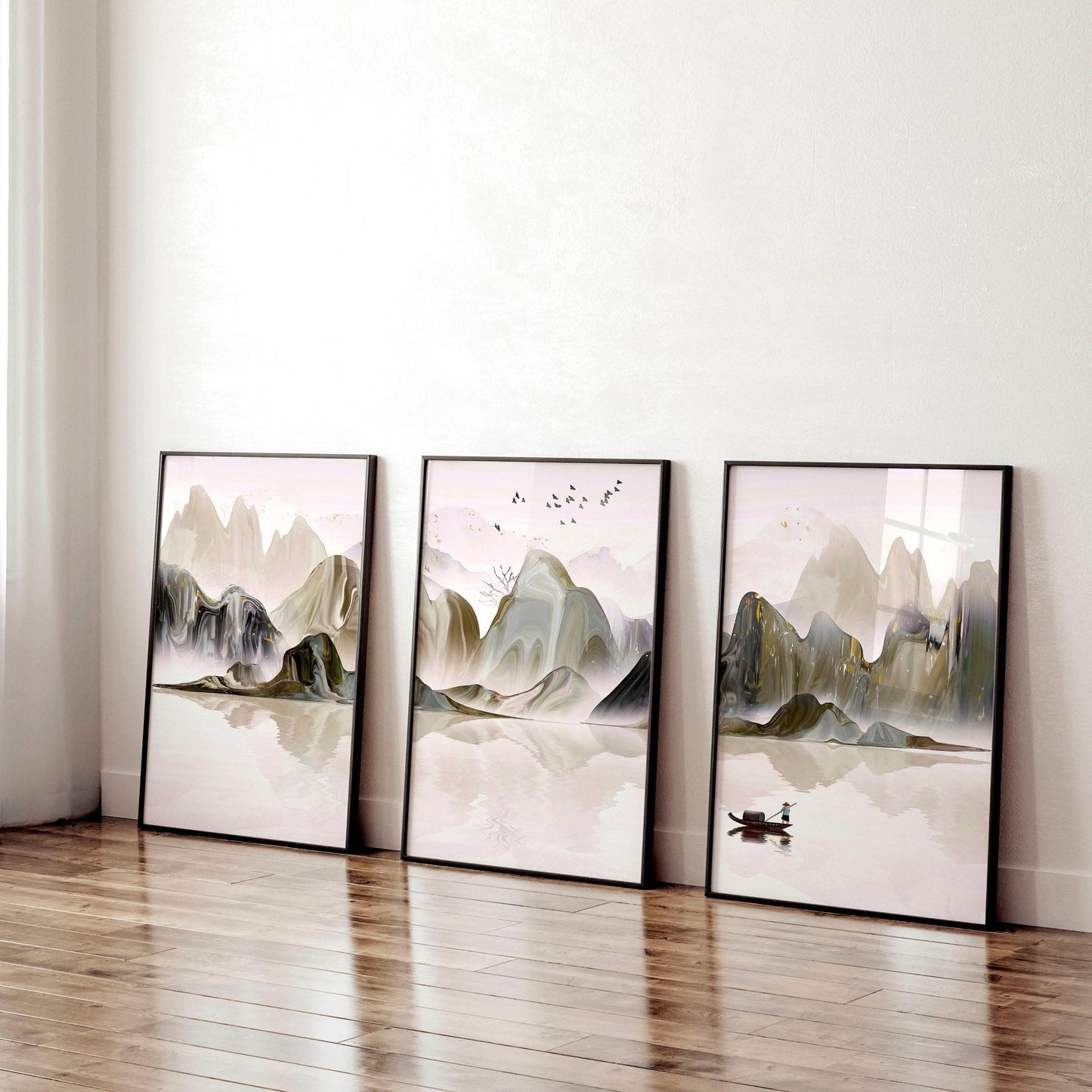 Art for the office wall | set of 3 framed wall art prints
