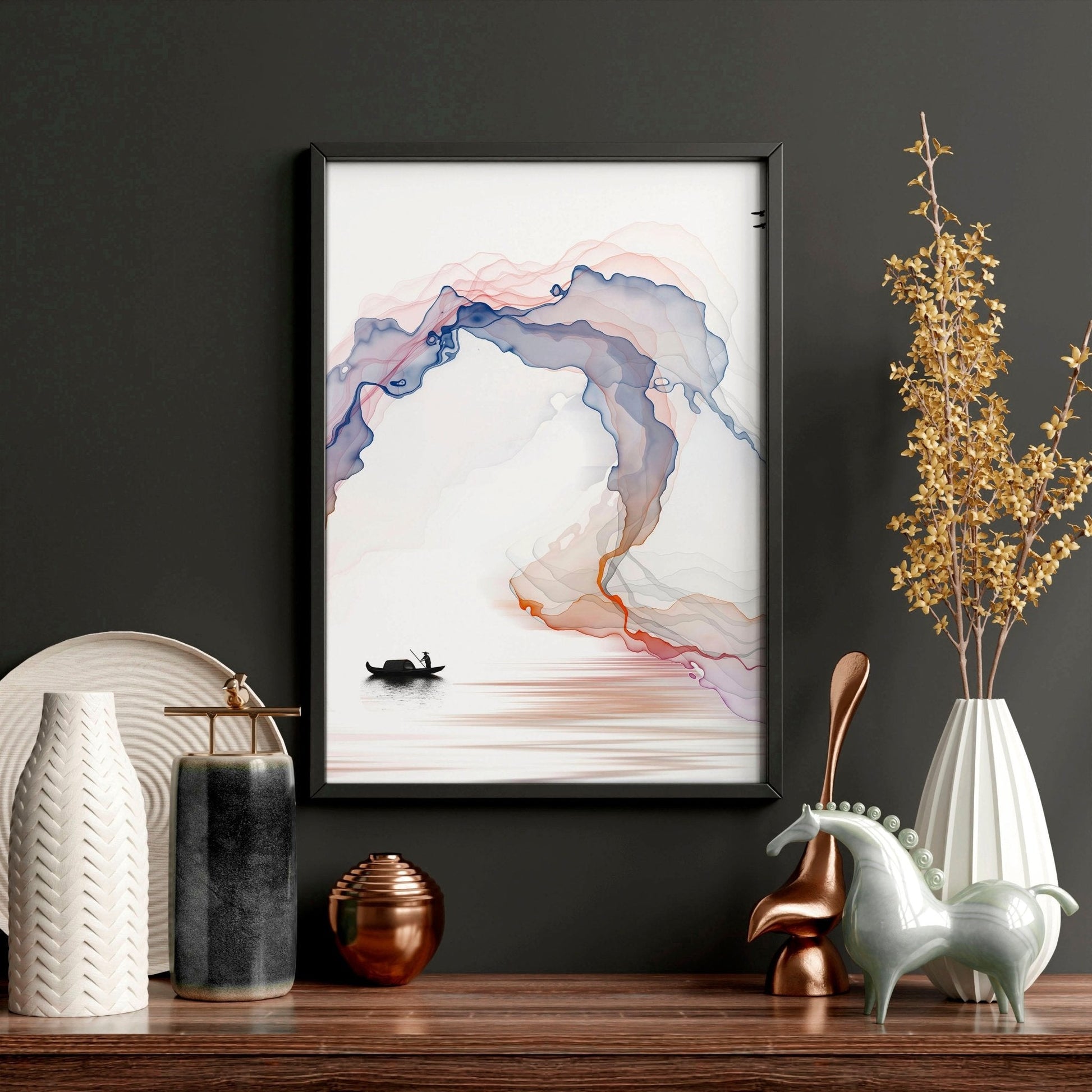 Calm artwork Wall Art prints | set of 3 framed prints