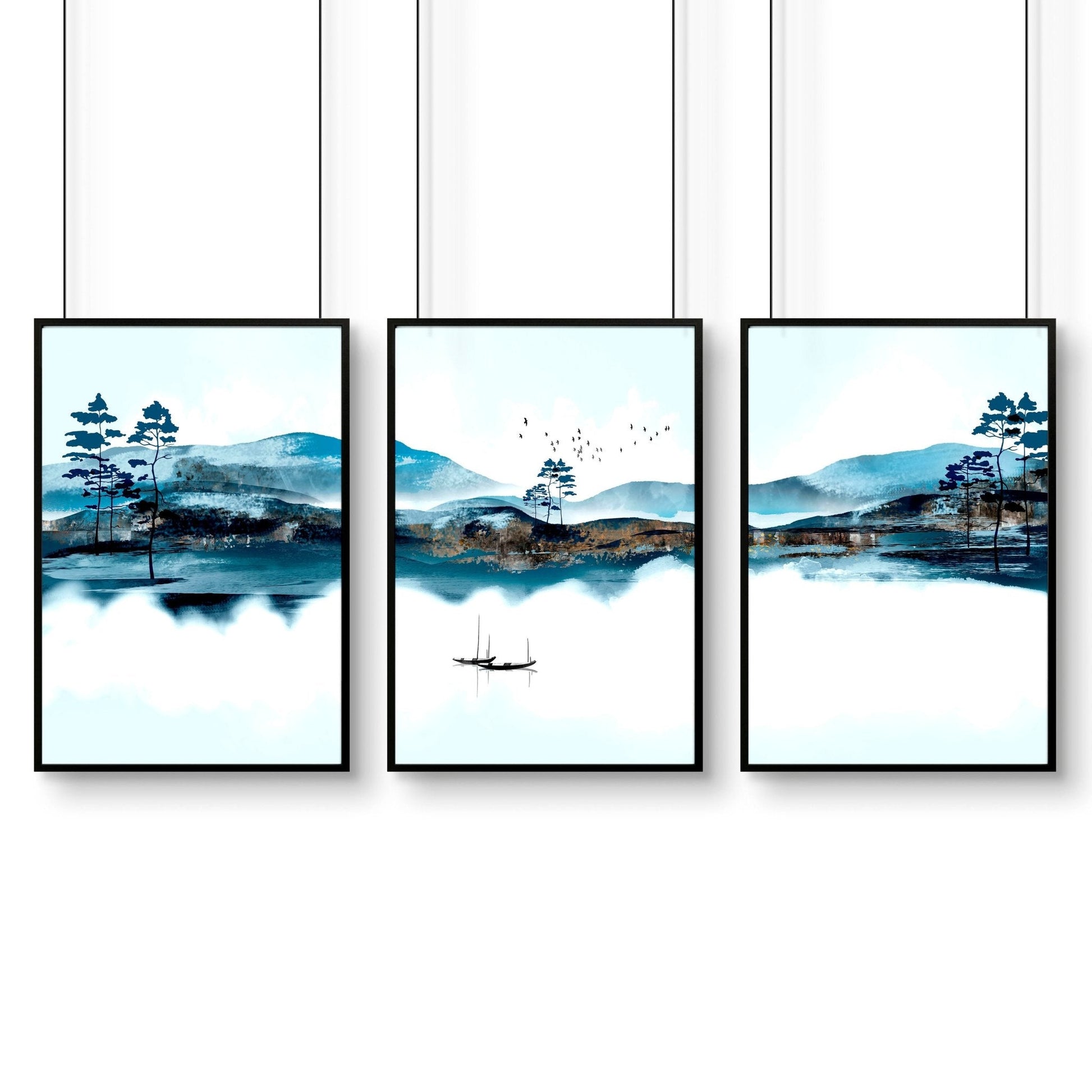 Art wall office | set of 3 framed wall art