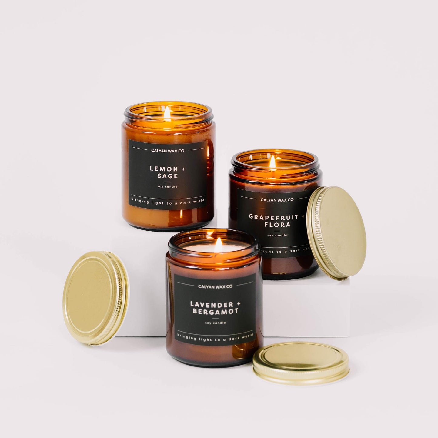 Calyan Wax Co. Cedar & Tobacco Candle - 57 Hour Burn, 7.2oz