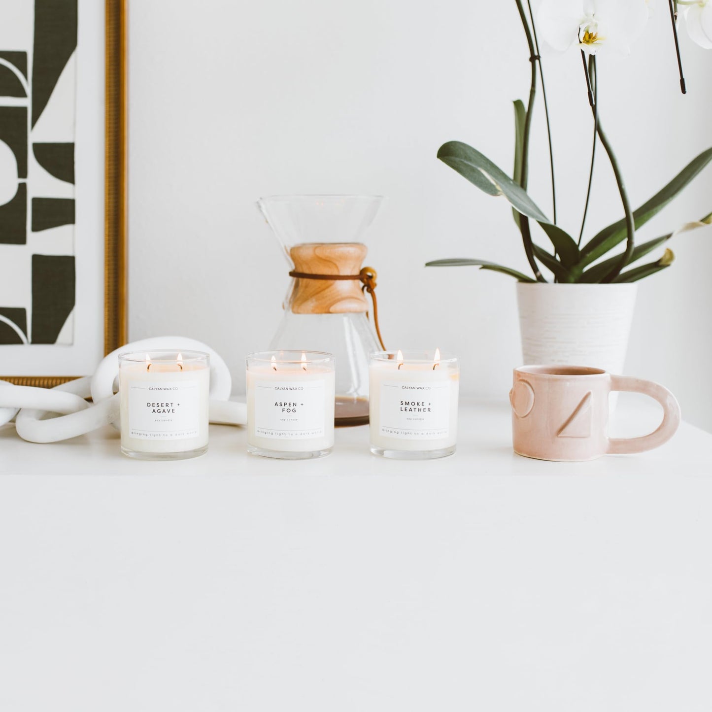 Calyan Wax Co. Musk & Teakwood 2-Wick Soy Candle | 8.8oz