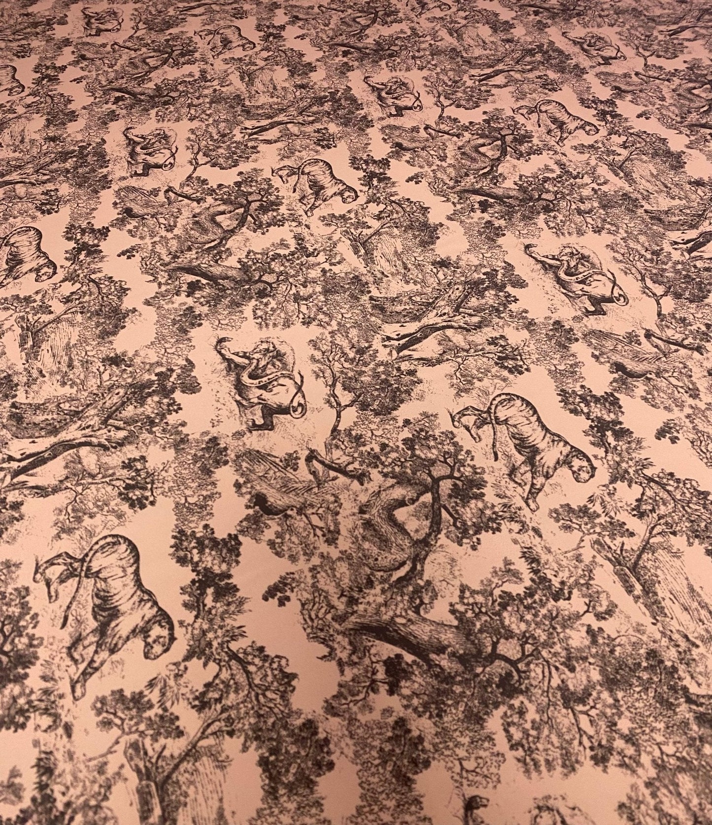 Camel Wild Forest Pattern Fabric Sold by Metre