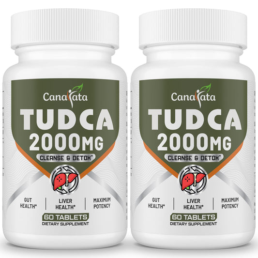 Canarata TUDCA 2000mg – Liver Detox, Bile Salts Support & Liver Health – 60 Day Supply