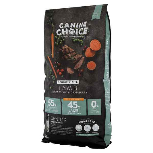 Canine Choice Canine Choice Senior Light Medium & Large Senior Dry Lamb 12kg