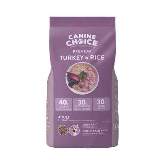 Canine Choice Premium Adult Dry Dog Food 10kg - Turkey