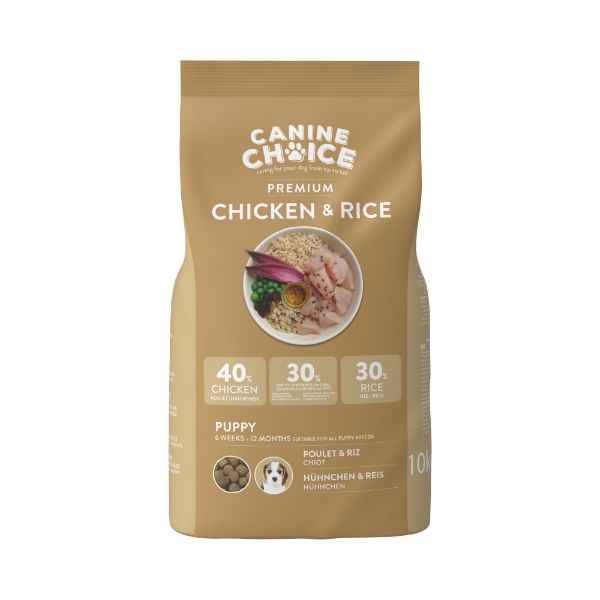 Canine Choice Premium Puppy Dry Dog Food 10kg - Chicken